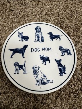 Anthropology Molly Hatch Dog Mom Dessert Plate NIB